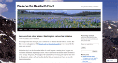 Desktop Screenshot of preservethebeartoothfront.com
