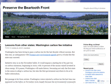 Tablet Screenshot of preservethebeartoothfront.com